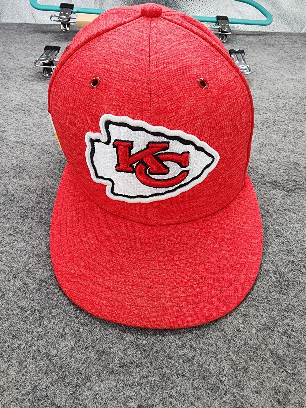 Kansas City Chiefs Hat New Era 59Fifty 7 1/2 Fitted NFL Red